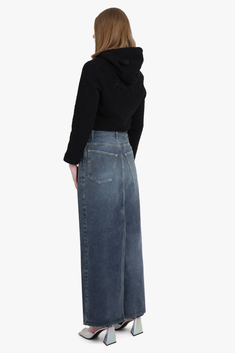 BALENCIAGA RTW APRON PANT SKIRT | OCEAN BLUE