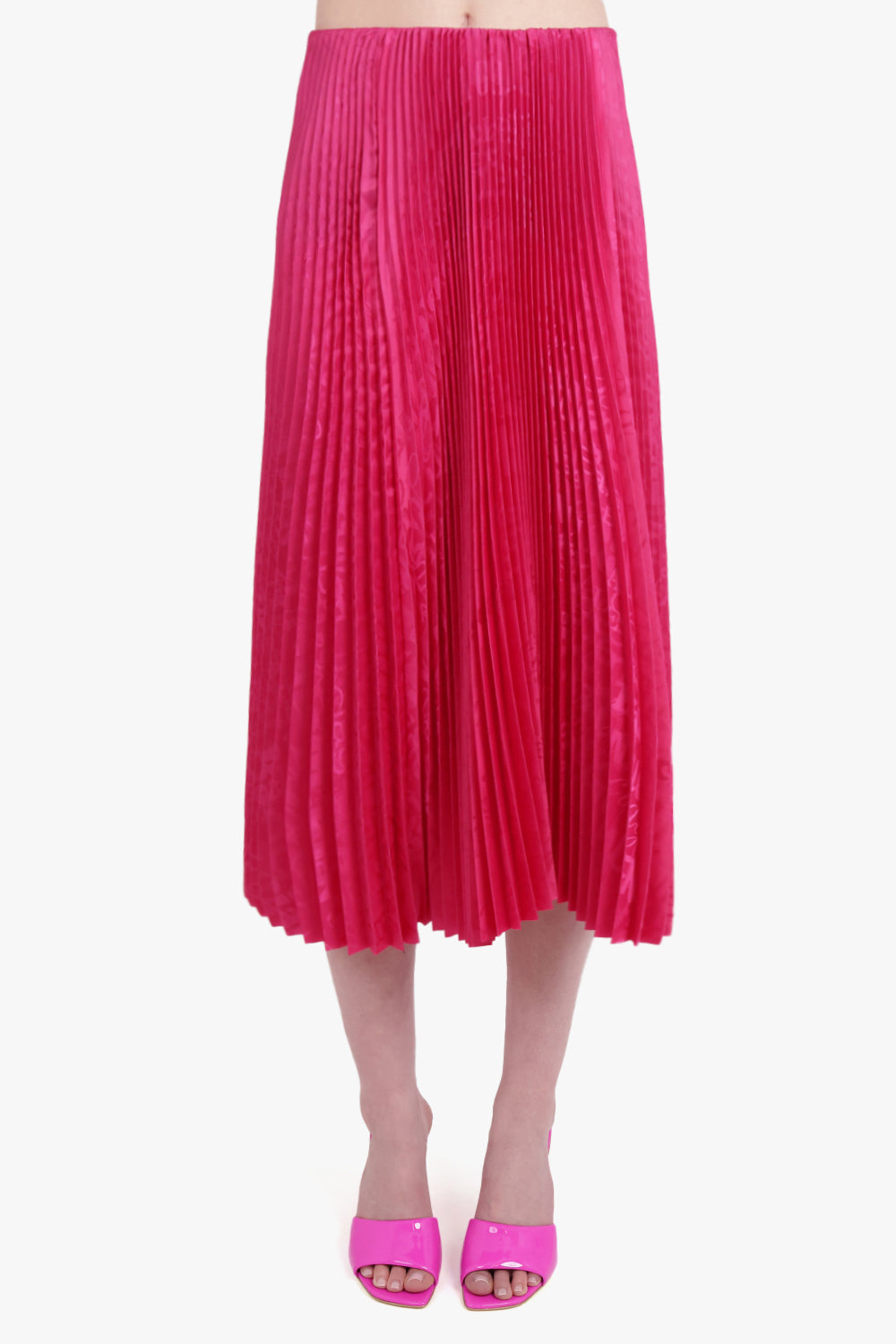 BALENCIAGA RTW PLEATED KICK SKIRT | FUSCHIA