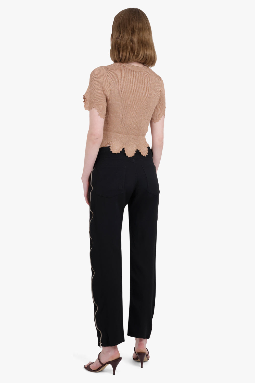 BLACK COMME DES GARÇONS RTW Side Zip Pants | Black