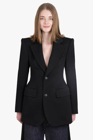 BALENCIAGA RTW HOURGLASS SINGLE BREASTED JACKET | BLACK