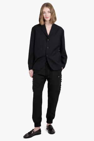 JUNYA WATANABE RTW Zip Pocket Detail Cargo Cuffed Pant | Black