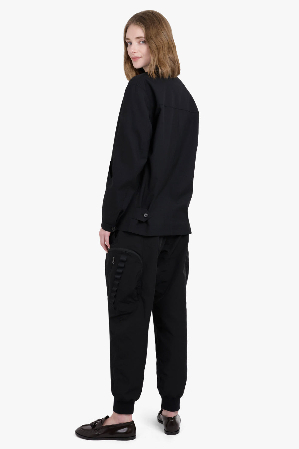 JUNYA WATANABE RTW Zip Pocket Detail Cargo Cuffed Pant | Black