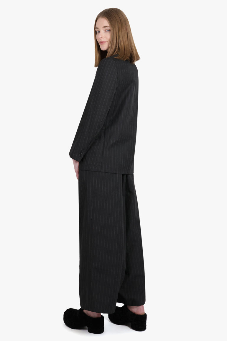 COMME DES GARCONS RTW TAILORED SERGE STRIPE PANTS | BLACK