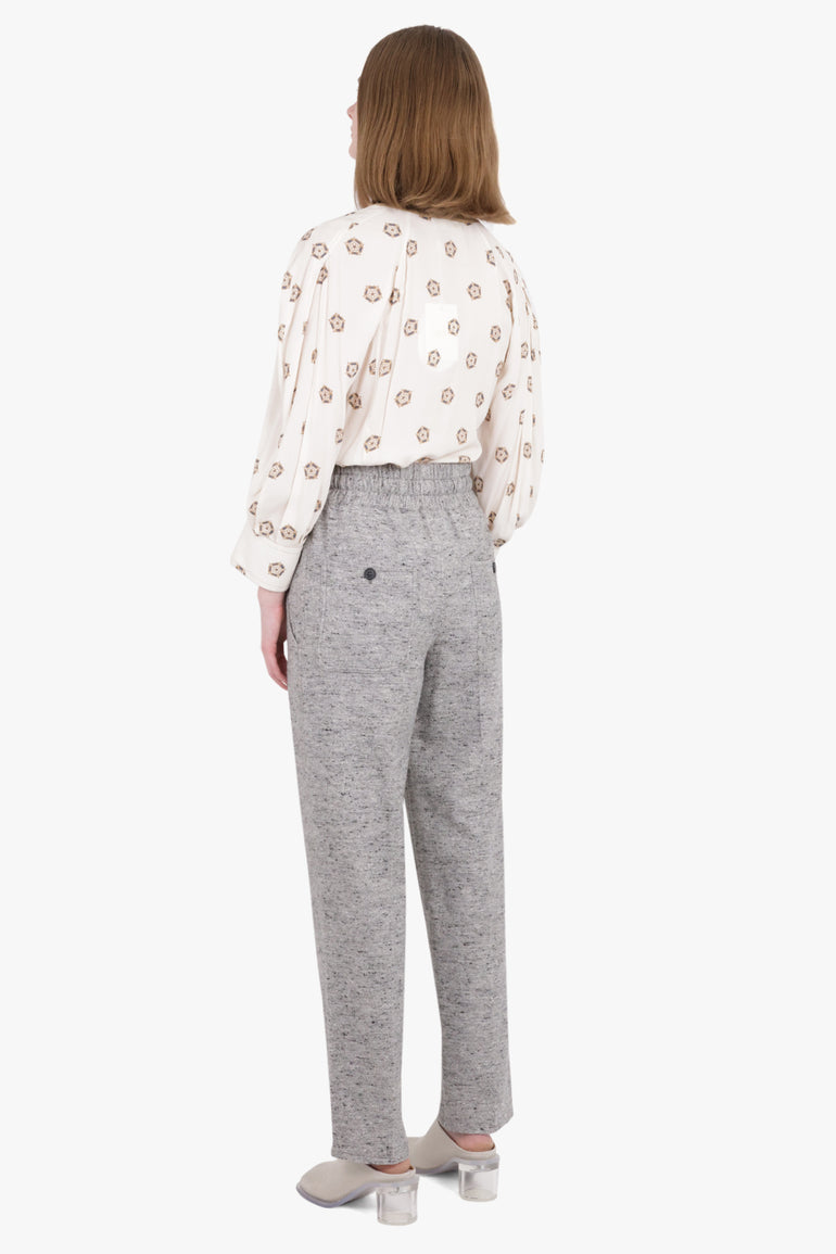 ISABEL MARANT RTW ETOILE MIROKI RELAXED SUIT PANTS | GREY