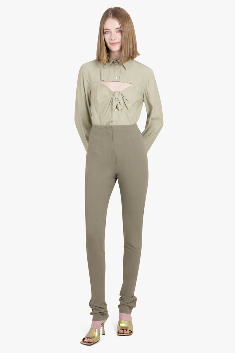 JACQUEMUS RTW LE PANTALON OBIOU PANTS | KHAKI