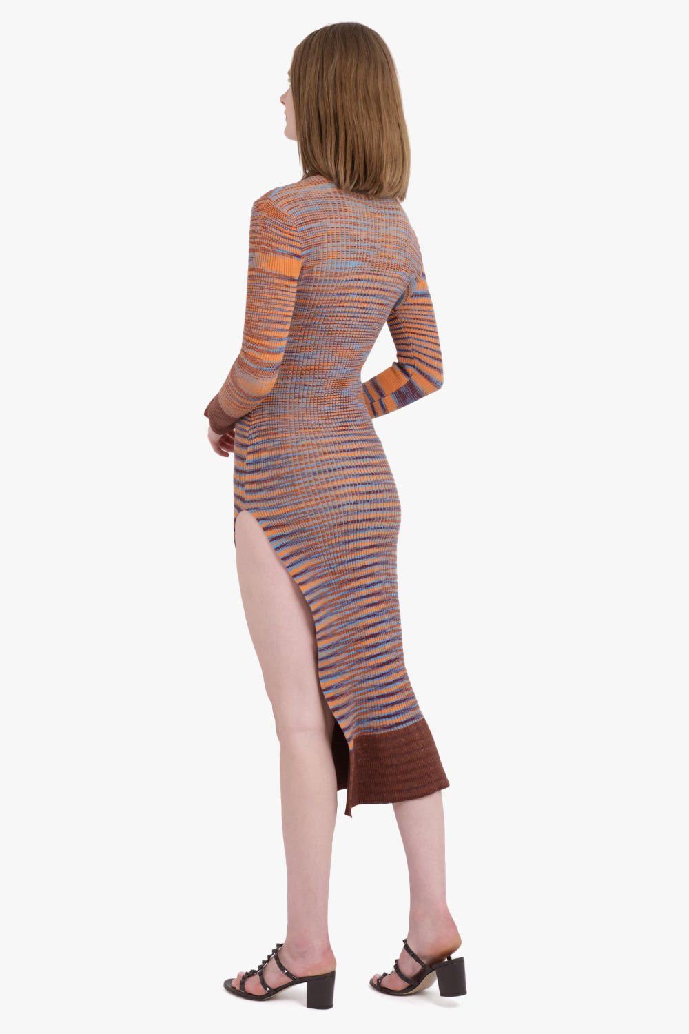 JACQUEMUS RTW LA ROBE ZUCCA DRESS |MULTI BROWN