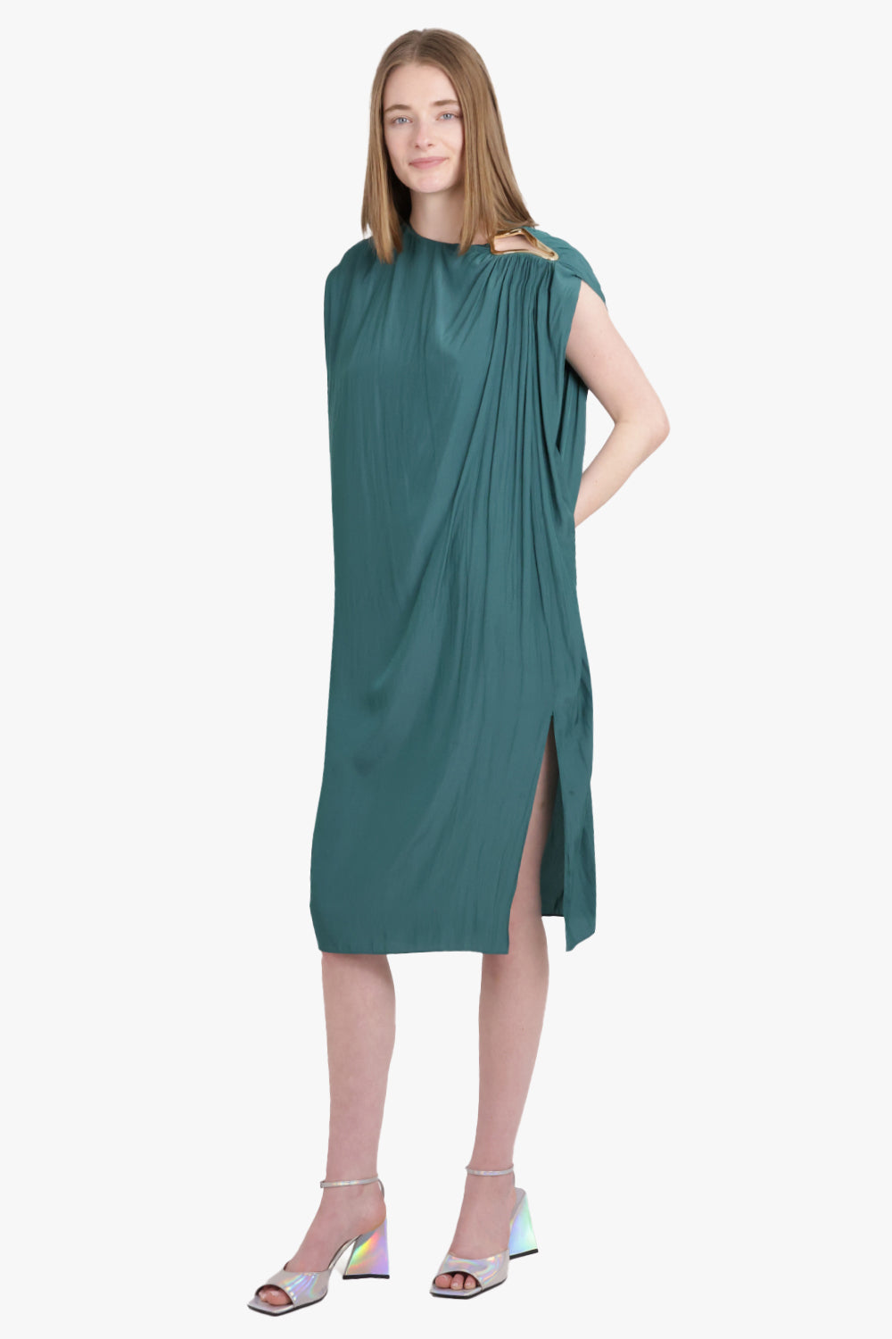 LANVIN RTW Draped S/Less Dress | Dragon