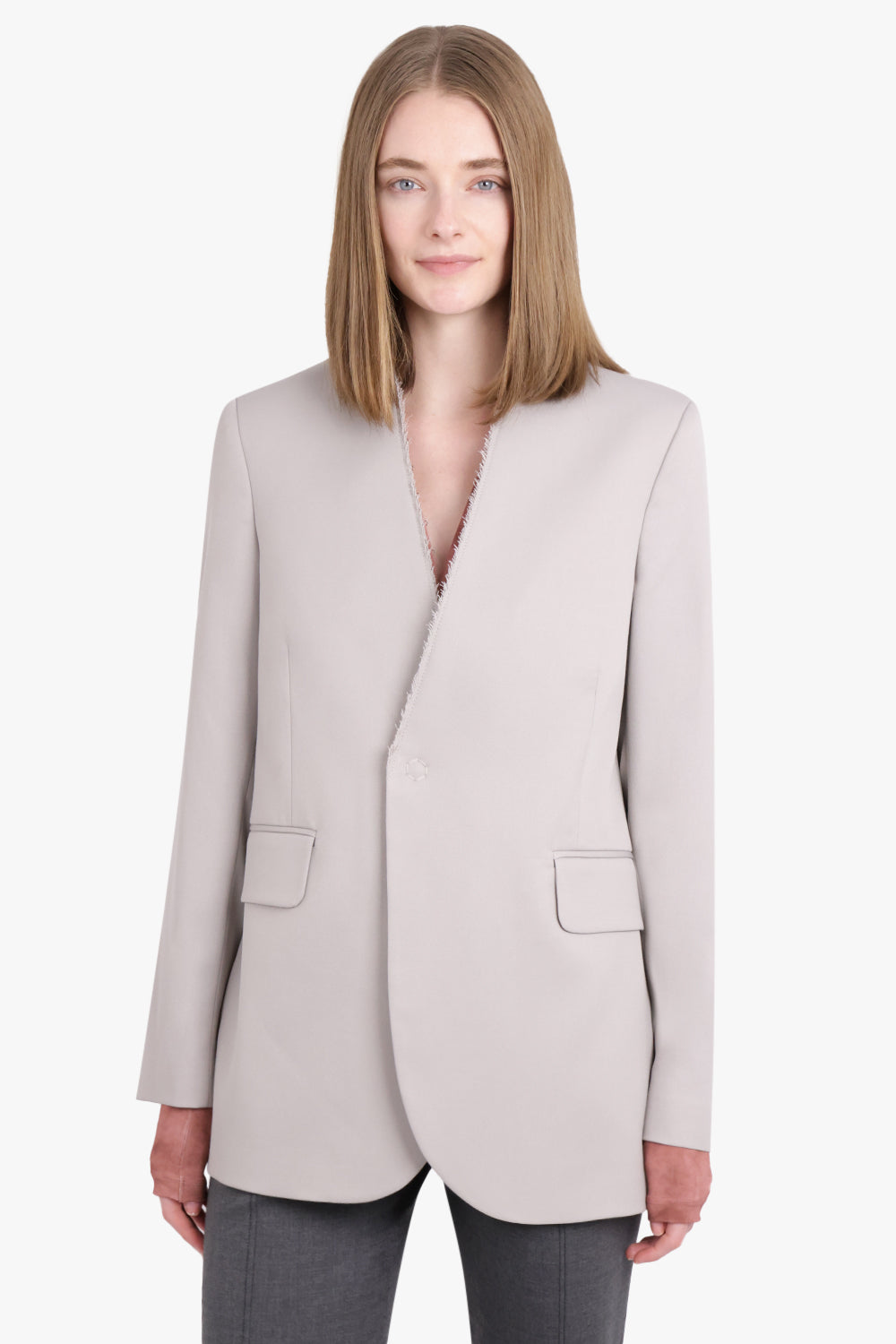 MM6 BY MAISON MARGIELA RTW Poly Wool Jacket | Taupe