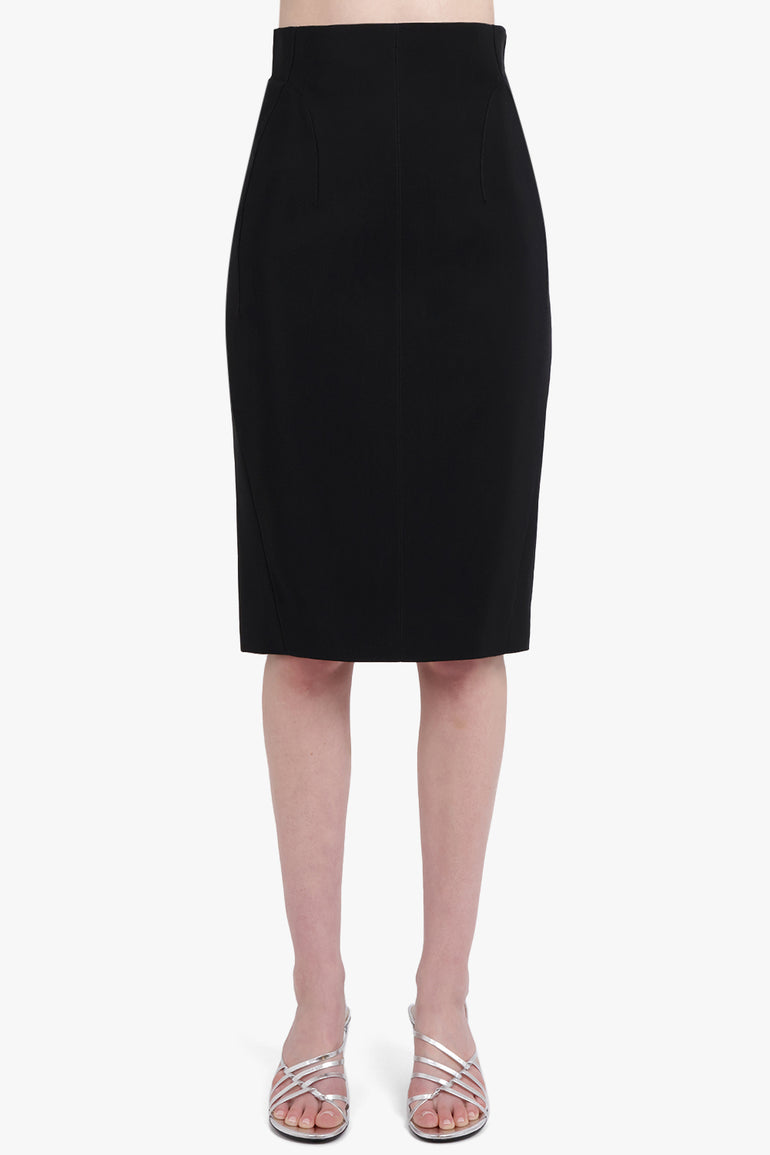 MUGLER SKIRTS Pencil Midi Skirt | Black