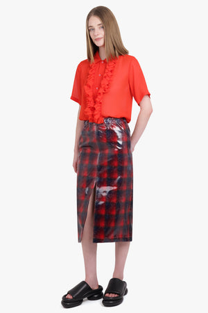 MAISON MARGIELA RTW Midi Skirt | Red Check