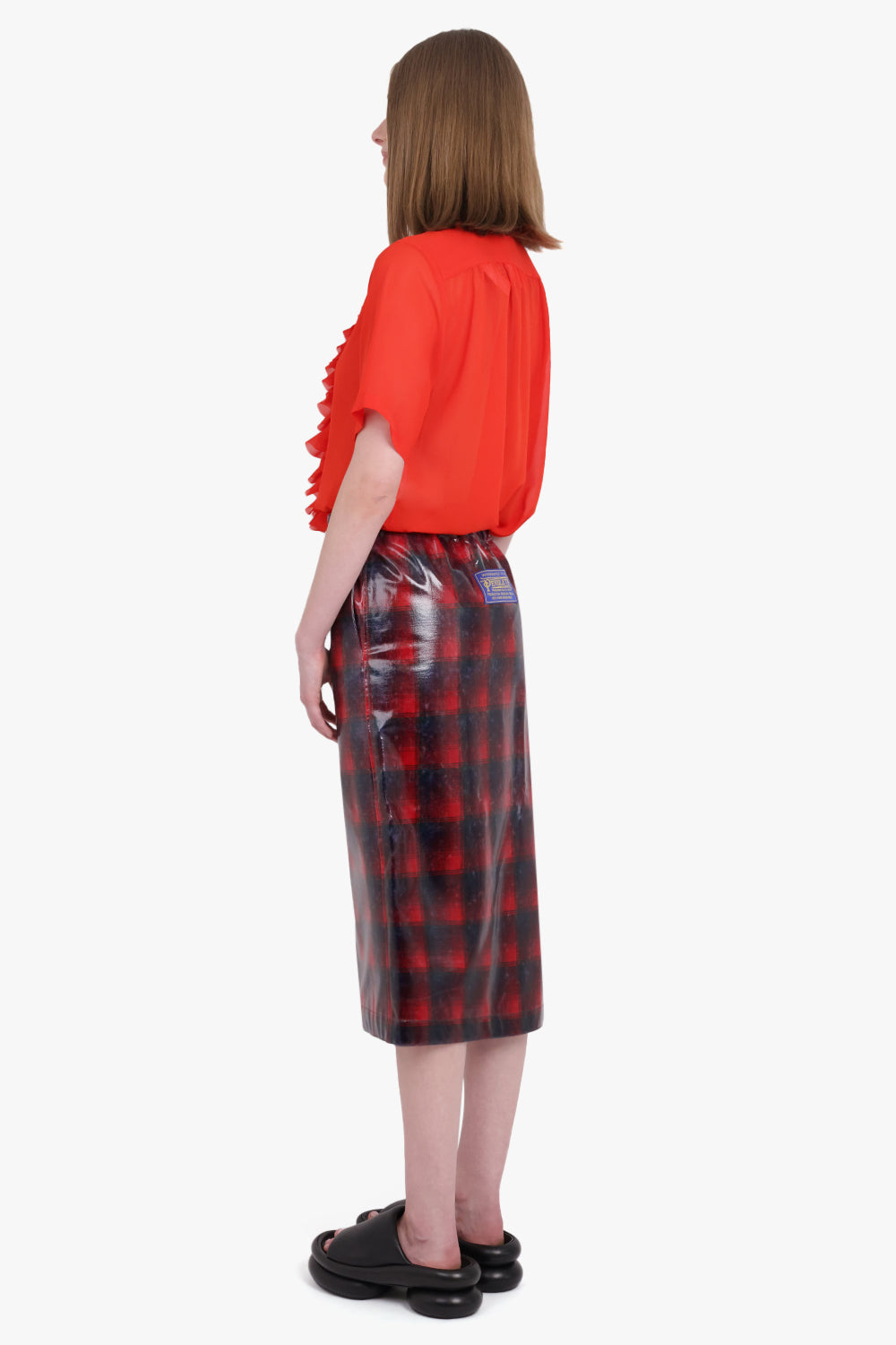 MAISON MARGIELA RTW Midi Skirt | Red Check