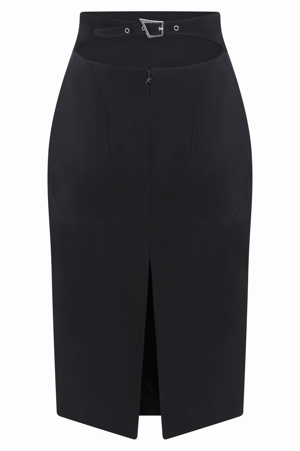 MUGLER SKIRTS Pencil Midi Skirt | Black