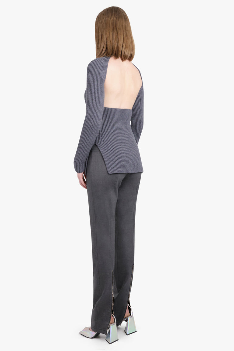 PROENZA SCHOULER RTW BACKLESS KNIT | GREY