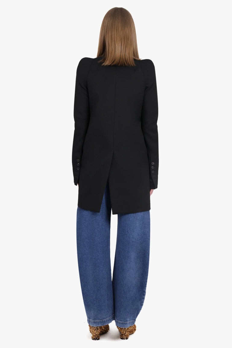 RICK OWENS RTW Giacca Metro Single Breasted Blazer | Black