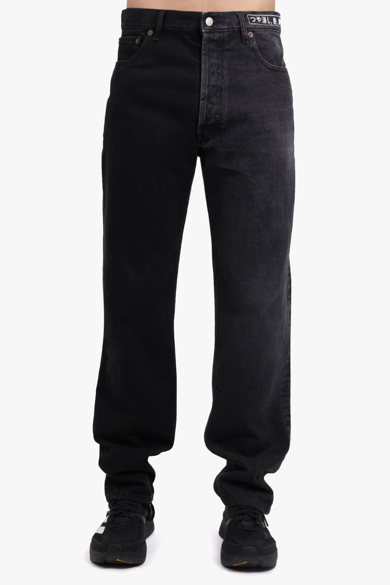 MM6 BY MAISON MARGIELA RTW Two Tone 5 Pocket Denim Pant | Black/Washed Grey