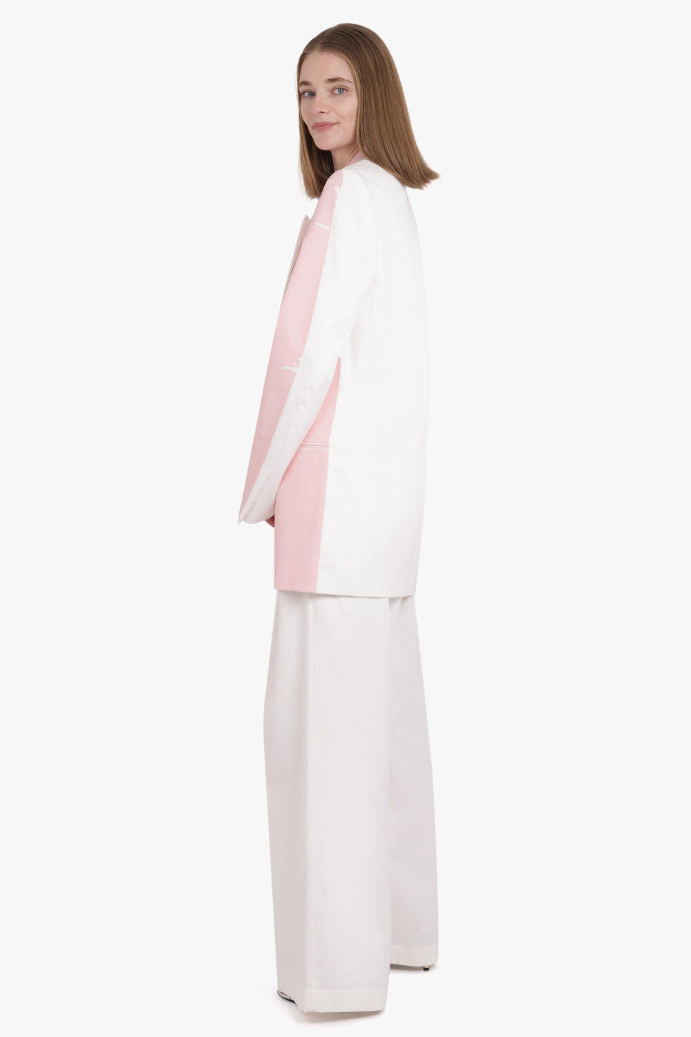 DRIES VAN NOTEN RTW Pila Wide Leg Pant | White