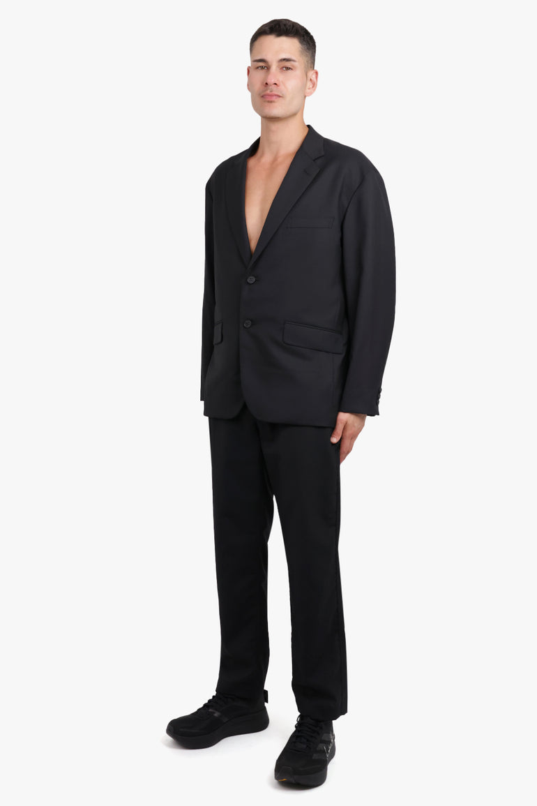 COMME DES GARCONS HOMME RTW Single Breasted Ramie Jacket | Black