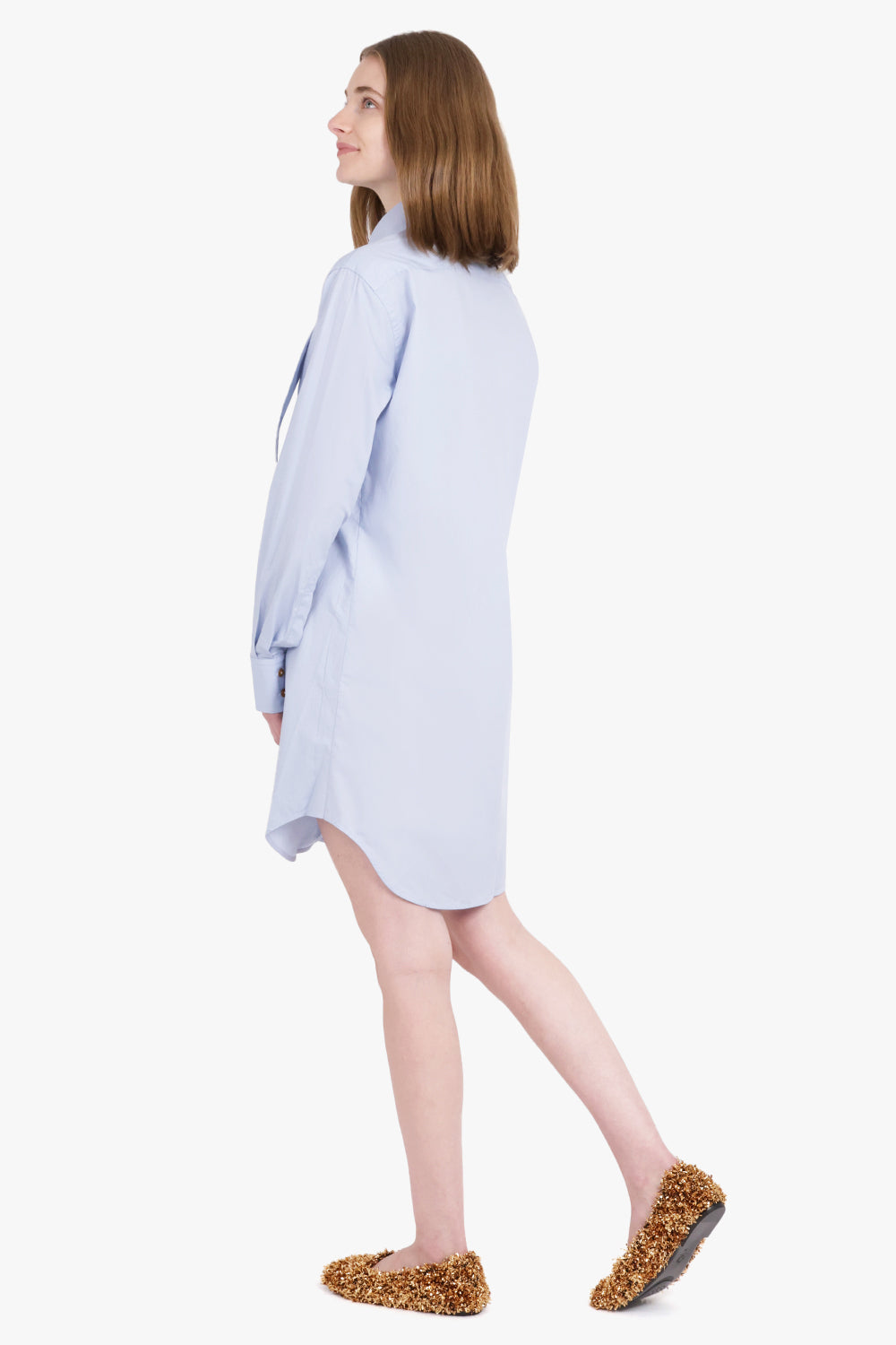 VIVIENNE WESTWOOD RTW Heart Cutout L/S Shirt Dress | Blue