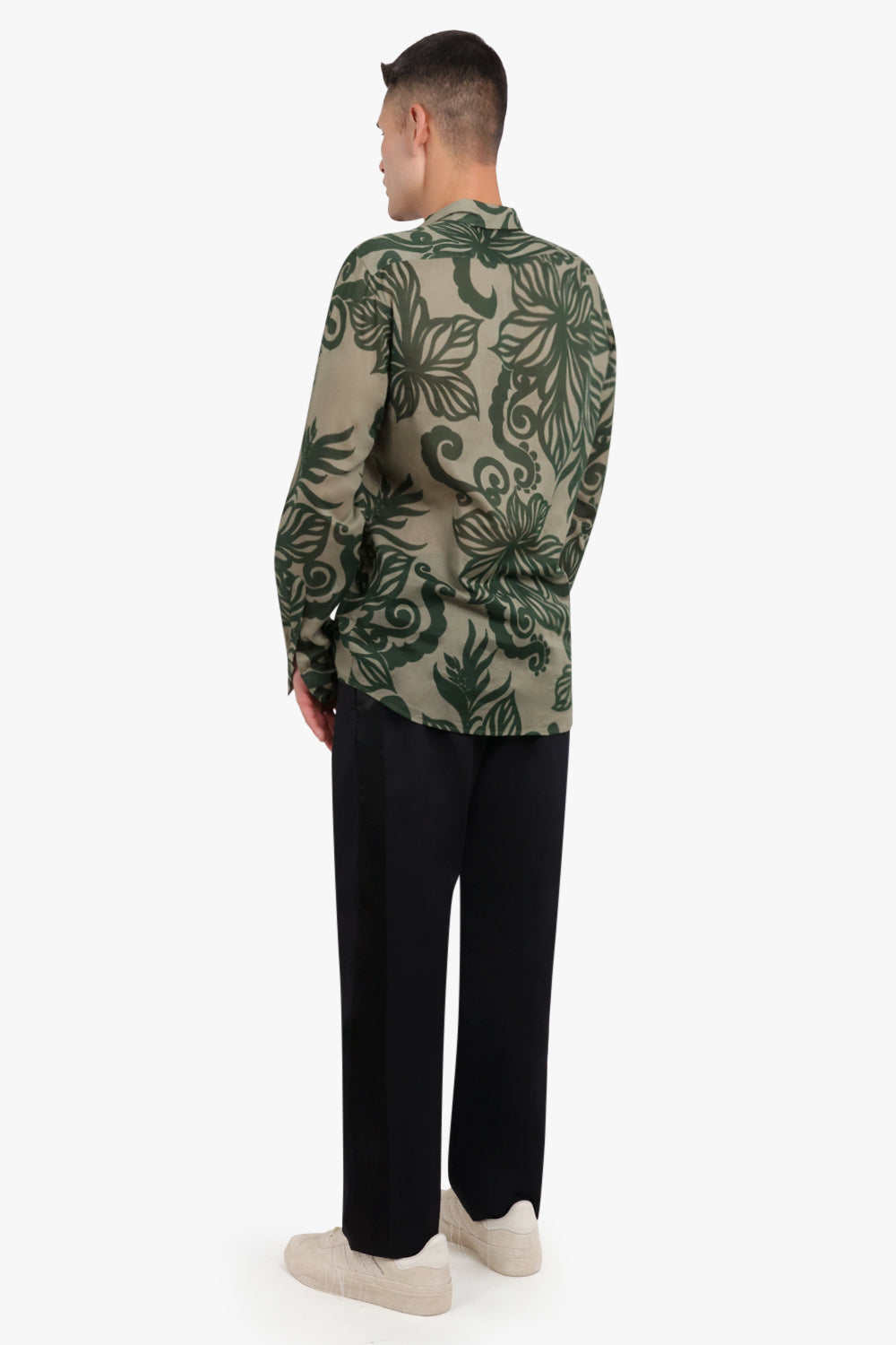 DRIES VAN NOTEN RTW CORBINO FLORAL SHIRT | KHAKI