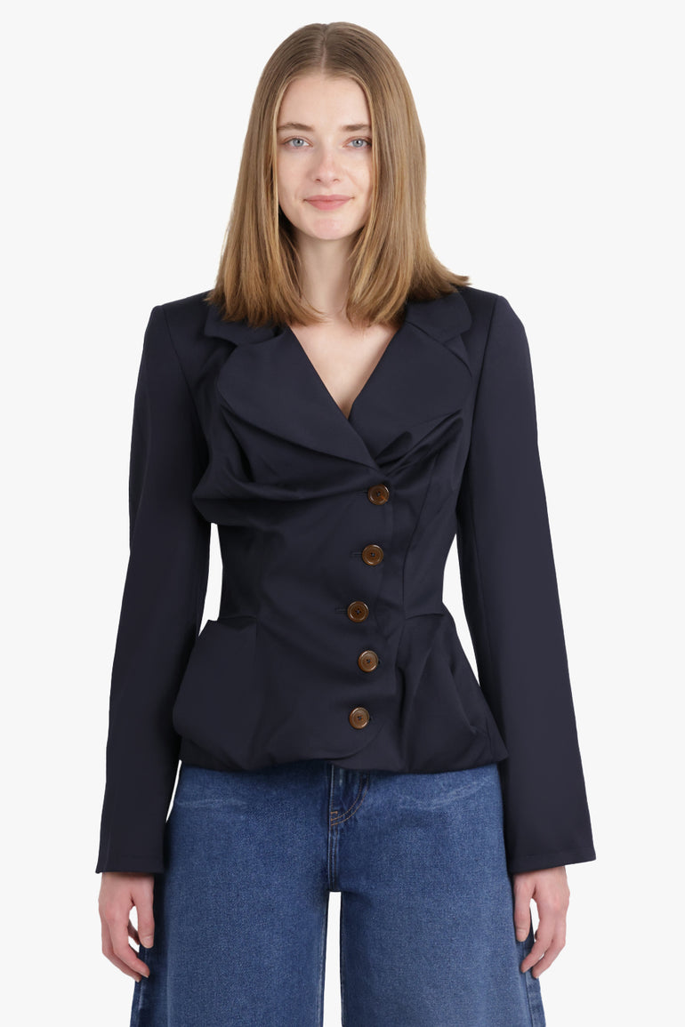 VIVIENNE WESTWOOD RTW Drunken Tailored L/S Jacket | Navy