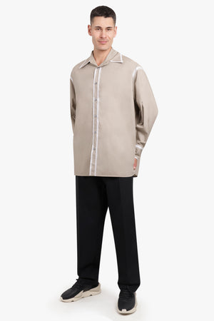 MM6 BY MAISON MARGIELA RTW Poplin Cotton Shirt | Taupe