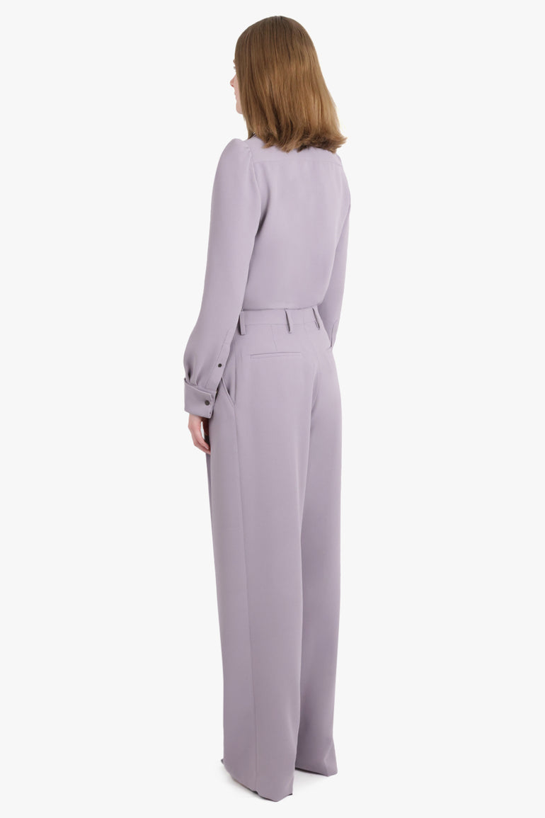 DRIES VAN NOTEN RTW Celindra L/S Shoulder Detail Shirt | Lilac