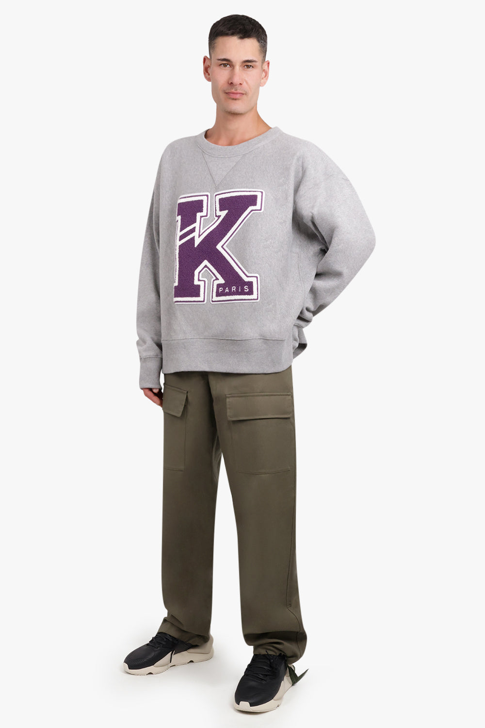 KENZO RTW COLLEGE SWEATSHIRT | PEARL GREY