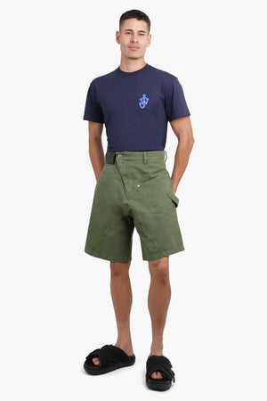 JW ANDERSON RTW Twist Front Workwear Short | Dark Green