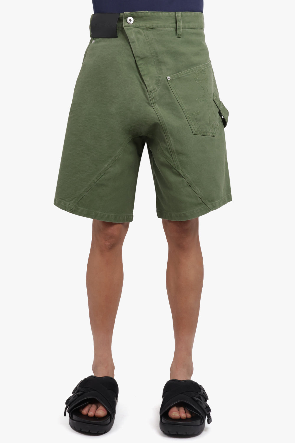 JW ANDERSON RTW Twist Front Workwear Short | Dark Green