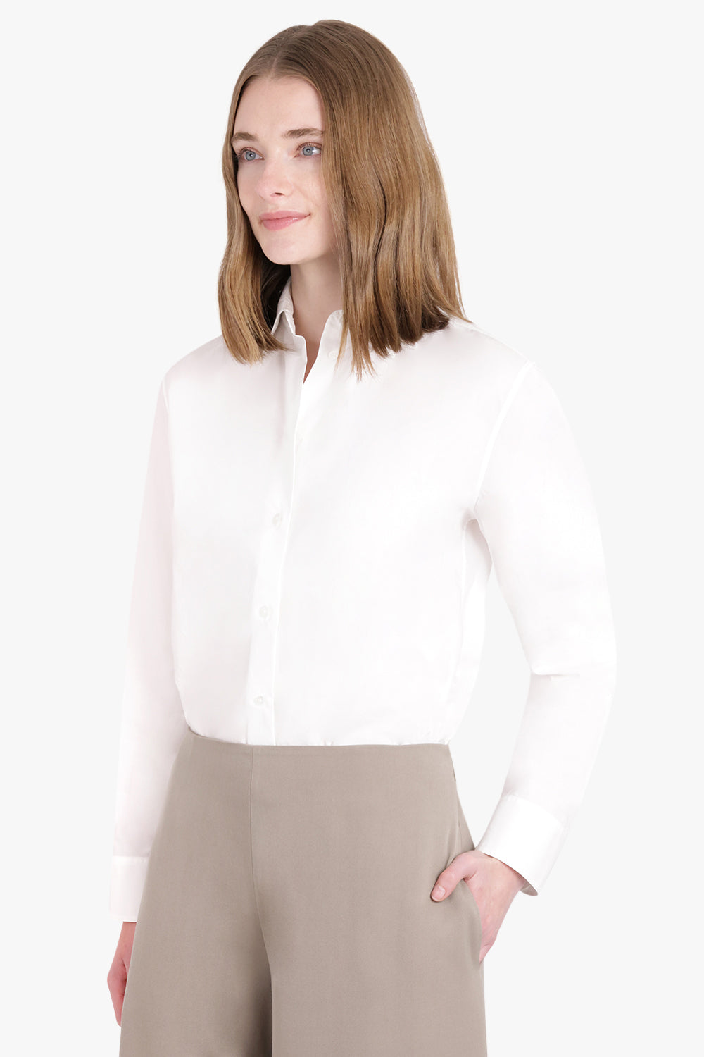 THE ROW RTW Sisilia L/S Shirt | White