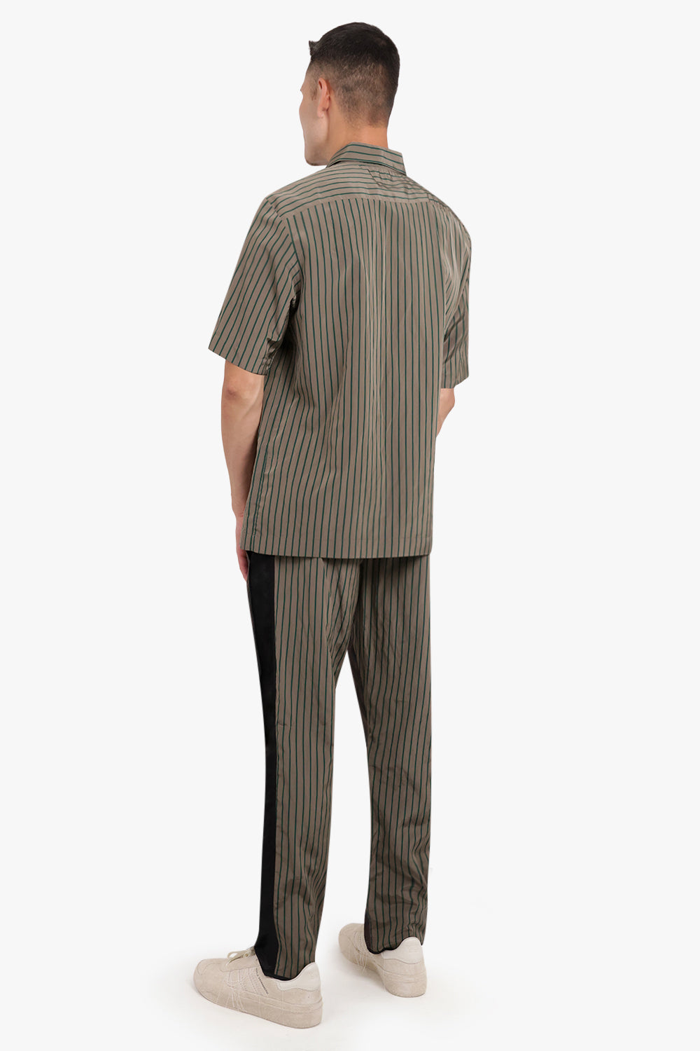 DRIES VAN NOTEN RTW CLASEN STRIPE SHIRT | UMBER