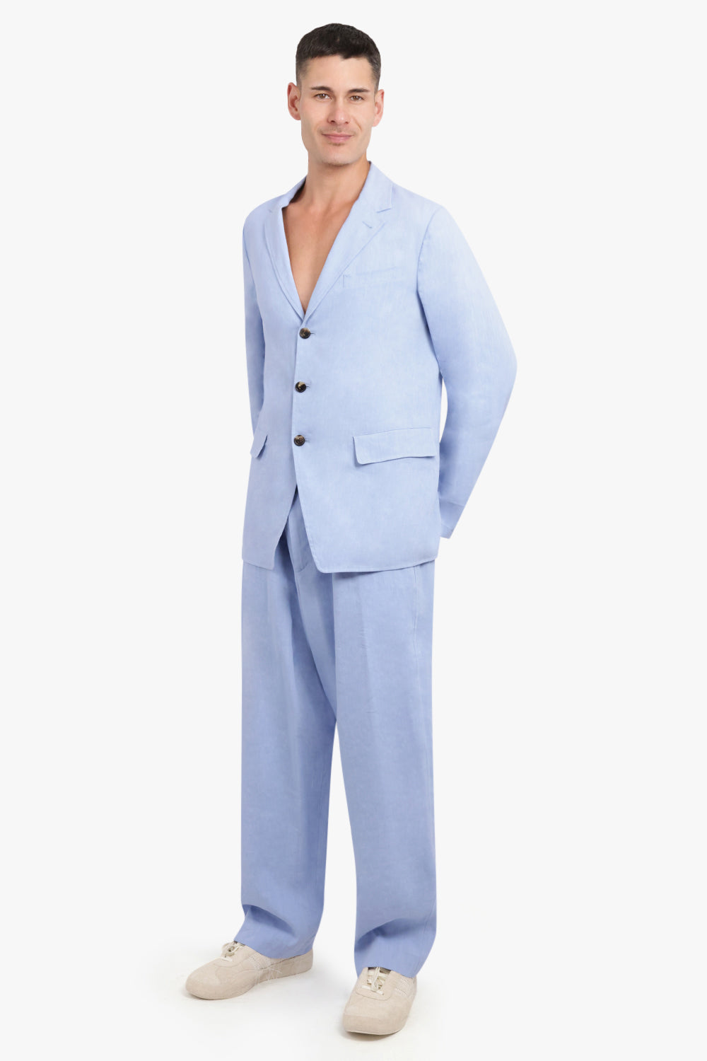 DRIES VAN NOTEN RTW BILBAO BLAZER | LIGHT BLUE