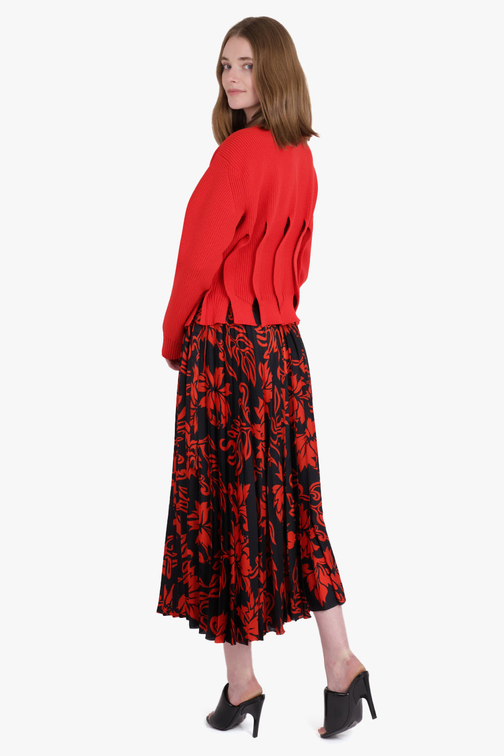 SACAI RTW Knit Pullover | Red