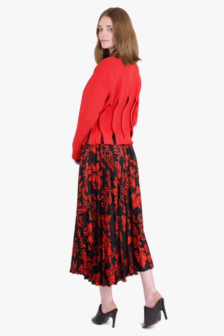 SACAI RTW Knit Pullover | Red