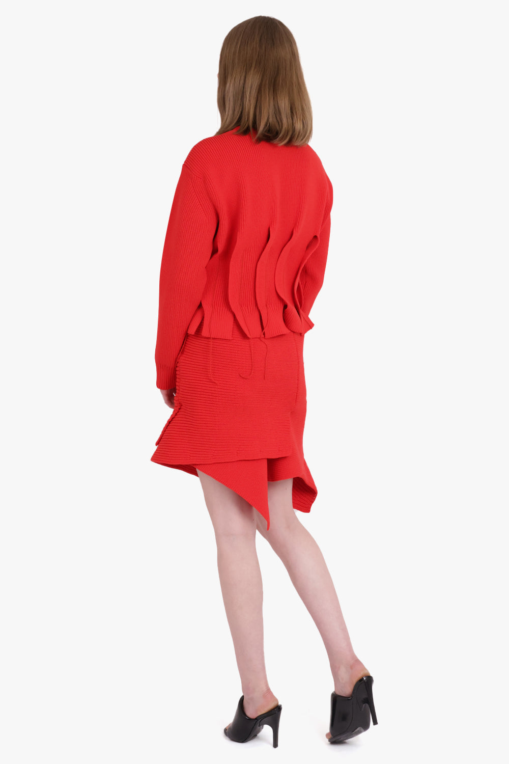 SACAI RTW Knit Skirt | Red