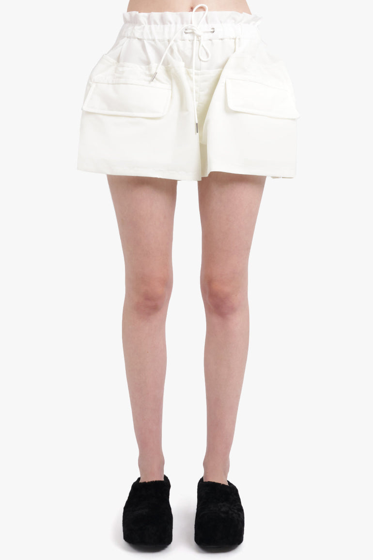 SACAI RTW Drawstring Puffed Short | Off White