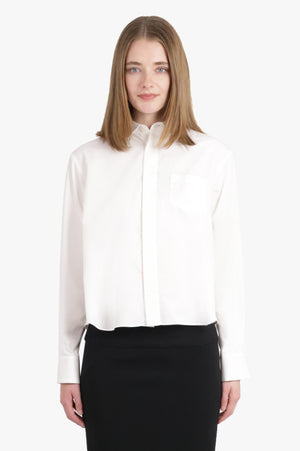 Cotton Poplin X Nylon Twill Shirt | Off White