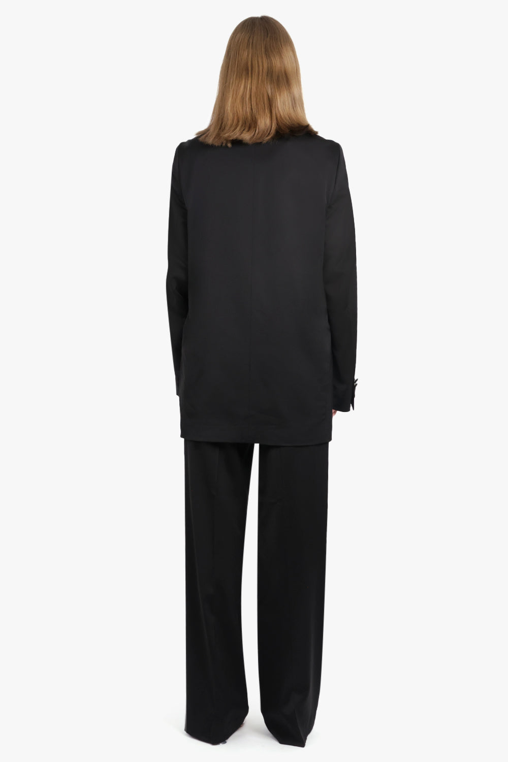 DRIES VAN NOTEN RTW Blinker Double Breasted Long Jacket | Black