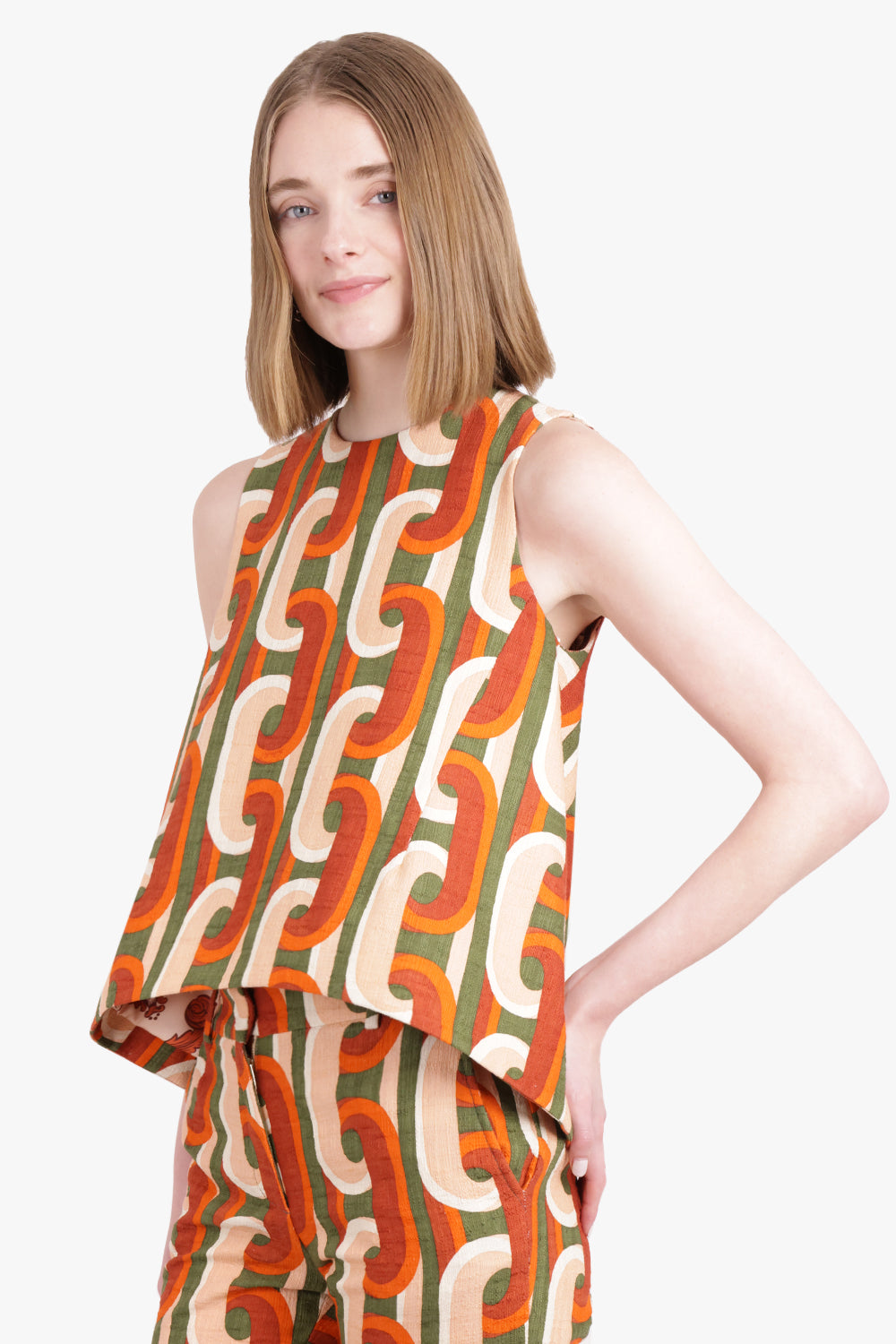 LA DOUBLEJ RTW La Scala S/Less Print Top | Prometheus