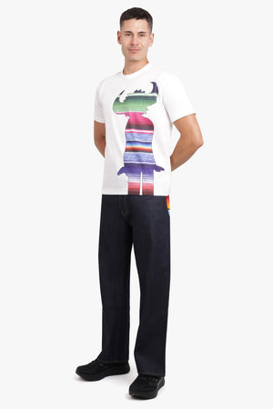 JUNYA WATANABE RTW PRINTED T-SHIRT | WHITE