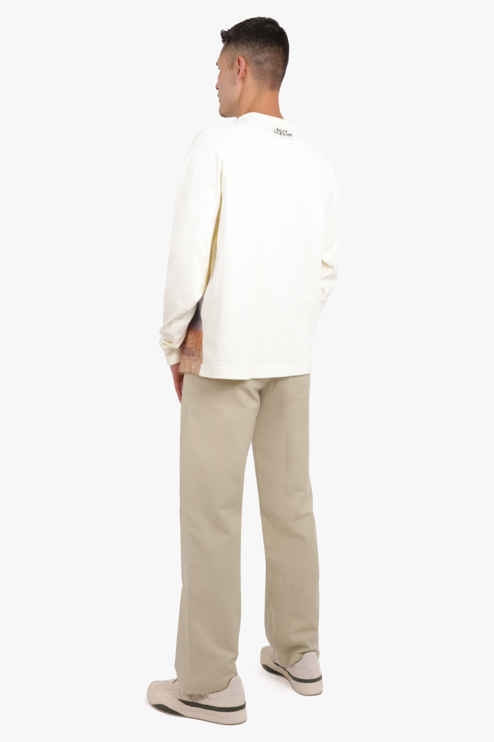 AFTER PRAY RTW Belted Double Knee Straight Pant | Beige