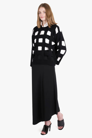 VALENTINO GARAVANI RTW Valentino Cut Out Detail Wool Jumper | Nero