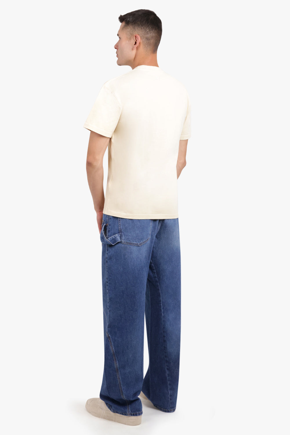 JW ANDERSON RTW Twist Workwear Logo Jean Pant | Washed Blue