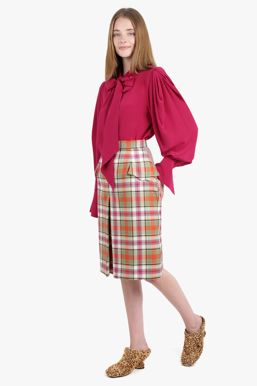 VIVIENNE WESTWOOD RTW Waistcoat Tartan Midi Skirt | Multi