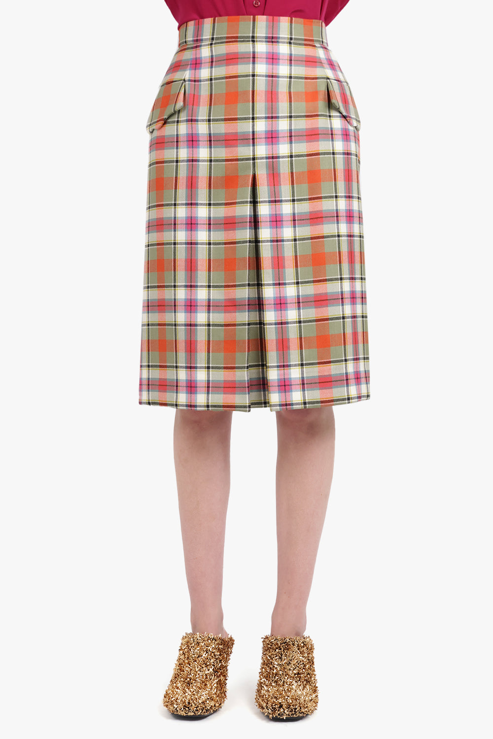 VIVIENNE WESTWOOD RTW Waistcoat Tartan Midi Skirt | Multi