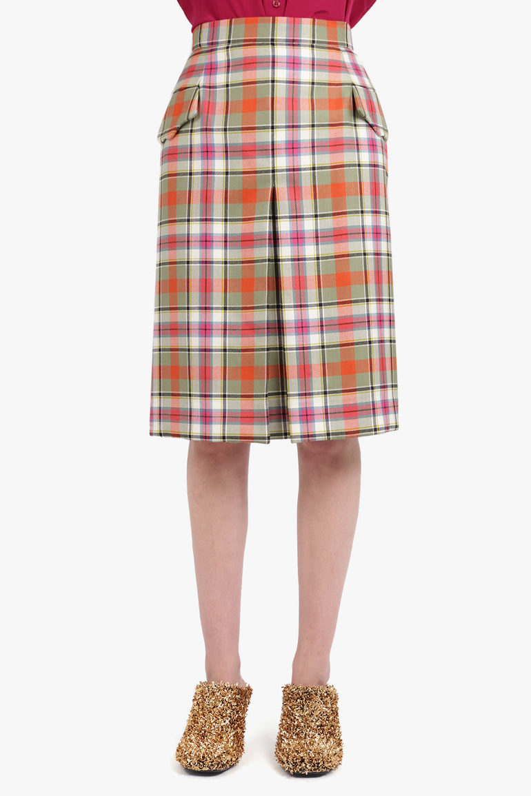 VIVIENNE WESTWOOD RTW Waistcoat Tartan Midi Skirt | Multi