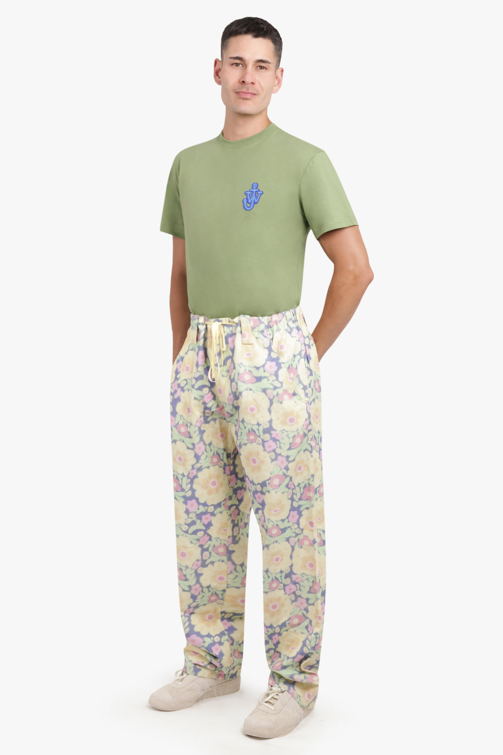 JACQUEMUS RTW LE PANTALON TAIOLO | YELLOW FLOWERS