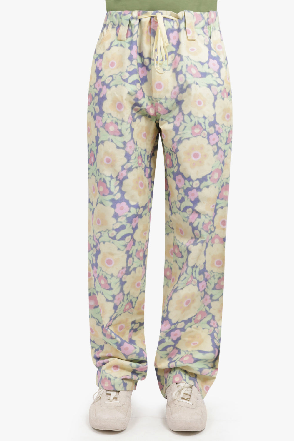 JACQUEMUS RTW LE PANTALON TAIOLO | YELLOW FLOWERS