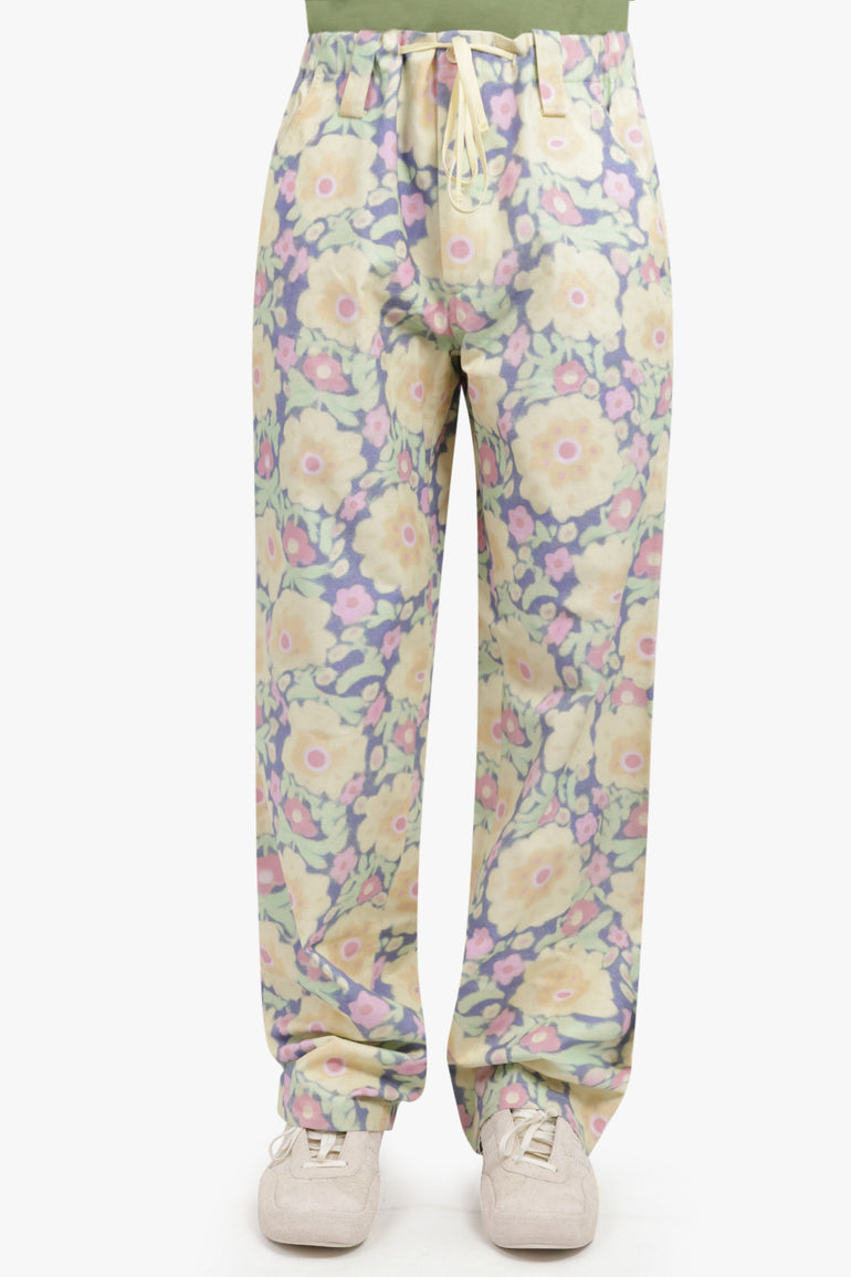 JACQUEMUS RTW LE PANTALON TAIOLO | YELLOW FLOWERS