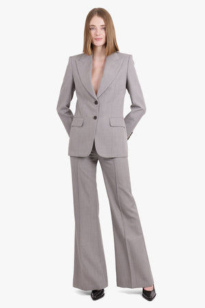 CHLOE RTW Fitted Flare Pant | Swan Grey